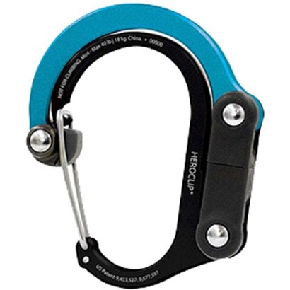 HEROCLIP MINI 20118 Black & Blue [カラビナ型フック]