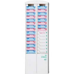 抗菌仕様 30人用 カードラック 白 ER-RW30/AB
