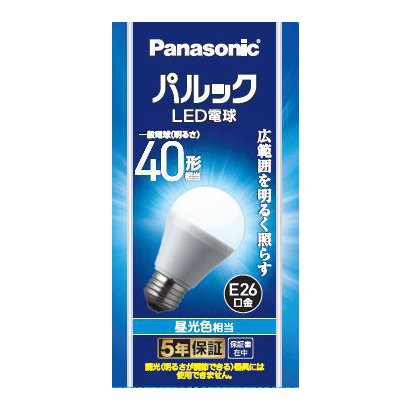 パルック LED電球 E26 40形相当 広配光タイプ 昼光色相当 LDA4D-G/K4