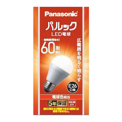 パルック LED電球 E26 60形相当 広配光タイプ 電球色相当 LDA7L-G/K6