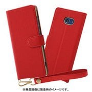 RT-BSO4ALC2/R [BASIO4 / かんたんスマホ2 / かんたんスマホ2+ 用 手帳型ケース クリアポケット ハンドストラップ ルーペ付/レッド]
