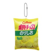 カルビー ポテトチップス ボールチェーン付 ミニクッション のりしお [キャラクターグッズ]