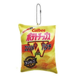 ヨドバシ Com コーワ Kowa カルビー ポテトチップス ボールチェーン付 ミニクッション コンソメwパンチ キャラクターグッズ 通販 全品無料配達