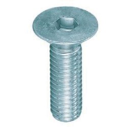 YAHATA 六角穴付皿ボルト全ねじ ユニクロ M5×15 （400本入）