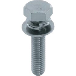 YAHATA 座金組込トリーマボルト P-3 三価クロメート M12×45 （50本入）