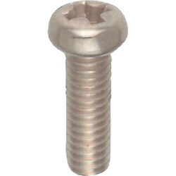 YAHATA 十字穴付ナベ小ねじ全ねじ ニッケル M2.6×6 （8000本入）