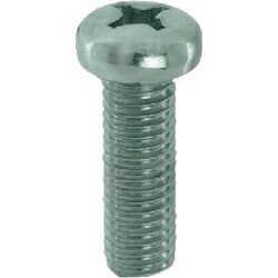 YAHATA 十字穴付ナベ小ねじ全ねじ 三価クロメート M2.6×4 （5000本入）