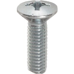 YAHATA 十字穴付丸皿小ねじ全ねじ ユニクロ M6×30 （450本入）