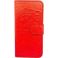 IPSE3PU-RD [iPhone SE（第3世代）/SE（第2世代）/8/7/6S/6 手帳型ケース レッド]