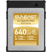 SUNEAST/pSLC/640GB/CFexpress/Type B/最大読込速度1700MB/s/最大書込速度1500MB/s/PCIe Gen3 X 2/Canon R5C/Canon R3 SE-CFXB640S1700