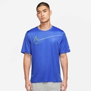 DF UVマイラーGX S/Sトップ Men's Short-Sleeve Graphic Running Top DM4812 MEDIUM BLUE/LIGHT MARINE 432 Sサイズ [ランニングウェア シャツ メンズ]