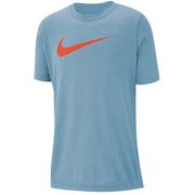 YTH DFレッグ スウッシュ Tシャツ AR5307 ウォーンブルー 494 140サイズ [アウトドア トップス キッズ]