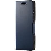 かんたんスマホ2＋ （A201KC）/かんたんスマホ2 （A001KC）/BASIO4 （KYV47） 用 ケース カバー レザー 手帳 マグネット フラップ 耐衝撃 超軽量 薄型 ネイビー PM-K213PLFUNV