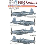 EAG32161 1/32 エアクラフト用デカール F4U-1 コルセア Corsairs パート1 [プラモデル用品]