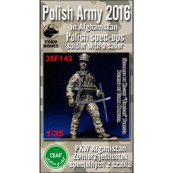 35F143 1/35 ミリタリーフィギュア ポーランド軍 特殊部隊兵士 （サーベル付） アフガン 2016年 [組立式プラスチックモデル]