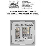 K72016 1/72 ディティールアップパーツ MiG-19 シートベルト （KPモデル用） [プラモデル用パーツ]