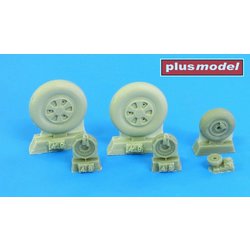 AL4100 1/48 ディティールアップパーツ MiG-21 ホイール 前期型 [プラモデル用パーツ]