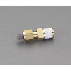R 1/8”×4mm ユニオン（ハーフ/黄銅製） EA425LA-41