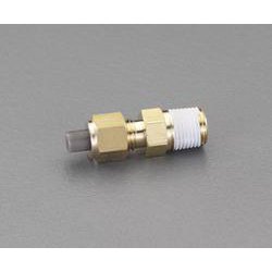R 1/4”×8mm ユニオン（ハーフ/黄銅製） EA425LA-82