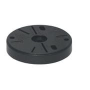 ポリ台 照明器具取付用プラスチック絶縁台 丸型 外寸φ139×20mm ブラック 1個 POW-135K