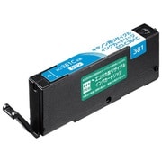 互換リサイクルインクカートリッジ キヤノン BCI-381C シアン（染料） インク残量表示に完全対応 ECI-C381C