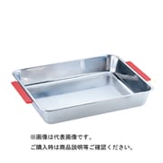 18-8 カラー取手付角バット 6枚取 赤 006233041
