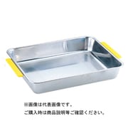 18-8 カラー取手付角バット 18枚取 黄 006233056