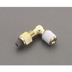 R 1/2”×10mm ユニオン（エルボ/黄銅製） EA425LB-104