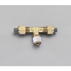 R 1/4”×6×6mm ユニオン（ティー/黄銅製） EA425LD-62