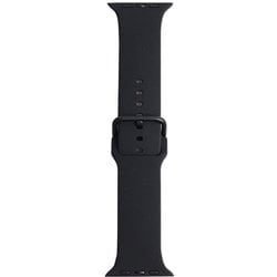 RWG028A [Apple watch 42/44/45ミリ用シリコンベルト 推奨手首回り14-19cm ブラック]