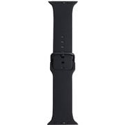 RWG028A [Apple watch 42/44/45ミリ用シリコンベルト 推奨手首回り14-19cm ブラック]