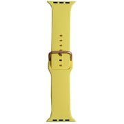 RWG027Y [Apple watch 38/40/41ミリ用シリコンベルト 推奨手首回り13-18cm イエロー]