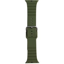 RWG032Q [Apple watch 42/44/45ミリ用シリコンベルト 推奨手首回り14-19cm カーキ]
