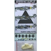 CSD7284 1/72 ディティールアップパーツ Bf109E-1/B w/SD2 蝶々爆弾 セット デカール付 [プラモデル用パーツ]
