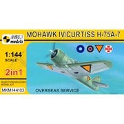 144103 1/144 エアクラフトシリーズ モホークIV/カーチス H-75A-7 海外仕様 2 in 1 [組立式プラスチックモデル]