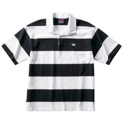ショートスリーブ 4インチストライプ ラグビージャージ S/S 4INCH STRIPE JERSEY RA30064 ホワイト(10) XLサイズ [アウトドア カットソー ユニセックス]