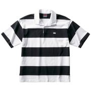 ショートスリーブ 4インチストライプ ラグビージャージ S/S 4INCH STRIPE JERSEY RA30064 ホワイト(10) 3Lサイズ [アウトドア カットソー ユニセックス]
