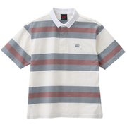 ショートスリーブストライプラグビージャージ S/S STRIPE RUGBY JERSEY RA32092 オフホワイト(11) Lサイズ [アウトドア カットソー ユニセックス]
