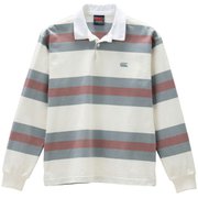 ロングスリーブストライプラグビージャージ L/S STRIPE RUGBY JERSEY RA42091 オフホワイト(11) Mサイズ [アウトドア カットソー ユニセックス]