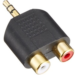3.5mm 3極ステレオ（オス）-RCA（メス）変換コネクタ ST35-RCAF