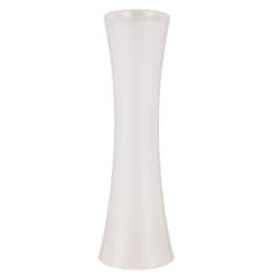 ハンマーグラス ポリカーボネート 花瓶 フラワーベース スリム 高さ19cm ホワイト 2300120WH