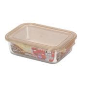 電子レンジ オーブン 食洗機 対応 耐熱ガラス 保存容器 1400ml ブラウン LD-319