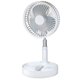 折り畳み扇風機 エアーテイク 充電式 NY-F101-LW