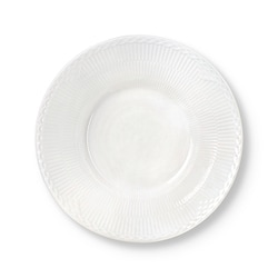 ロイヤル コペンハーゲン ホワイトフルーテッド ハーフレース ディープ プレート 深皿 24cm 国内正規品 1061054