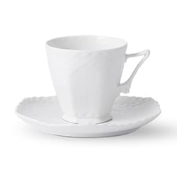 ロイヤル コペンハーゲン ホワイトフルーテッド フルレース コーヒー カップ＆ソーサー 140ml 国内正規品 1052691