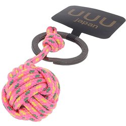 UUU-0029 [ボールキーリング ピンク ロープ長さ1.2M]