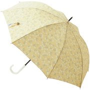 長傘 婦人用 晴雨兼用 フロータス コットンフラワー 60cm ジャンプ式 8本骨 UV加工 レモンイエロー 1026810