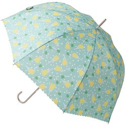 長傘 婦人用 晴雨兼用 estaa チューリップドット 60cm ジャンプ式 8本骨 UV加工 ミントグリーン 1024010