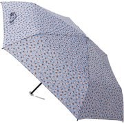 折りたたみ傘 婦人用 晴雨兼用 estaa ビーンズドット 54cm 手開き式 UVカット加工 サックスブルー 1024732