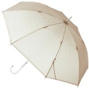 長傘 婦人用 estaa POEダイヤモンド 60cm 手開き式 8本骨 モカブラウン 1025400